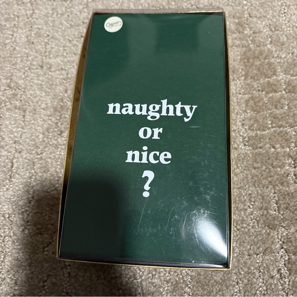 Caspari Set Of 24 Guest Napkins Naughty Or Nice